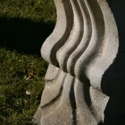 Curved Ivy Stone Garden Bench