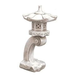 Curved Japanese Pagoda Antique Stone Garden Ornament