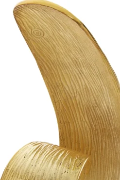 Curved Reflection 50cm Gold Metal Indoor Sculpture