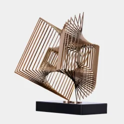 Cyber Book 46cm Copper Metal Indoor Sculpture