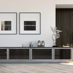 Dancing Soul 95cm Silver Metal Indoor Sculpture