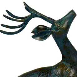 Deer & Doe Bronze Metal Garden Statues