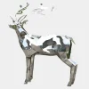 Deer 197cm Geometric Metal Garden Sculpture v2