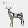 Deer 197cm Geometric Metal Garden Sculpture v1