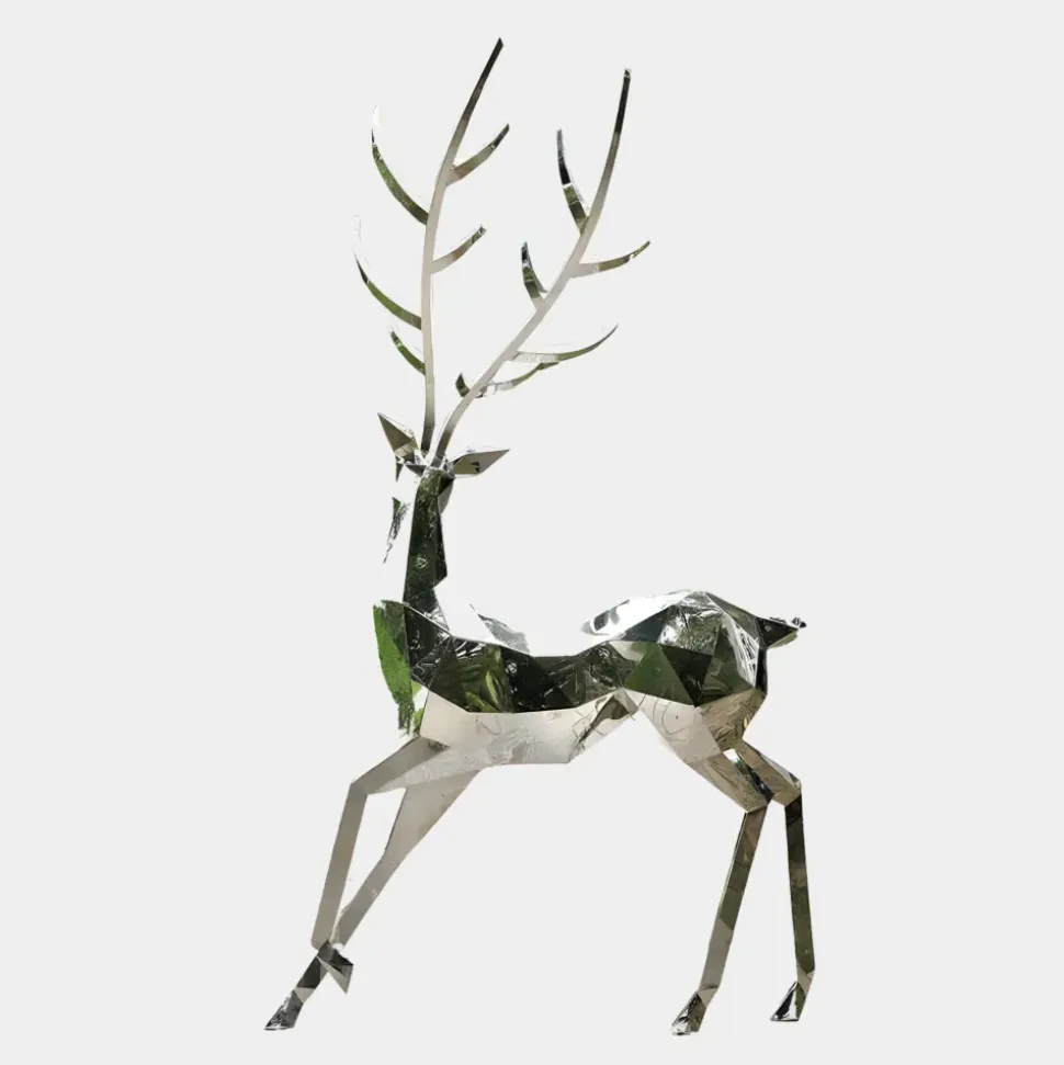 Deer 258cm Geometric Metal Garden Sculpture
