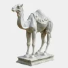 Desert Camel 160cm White Marble Garden Statue v6