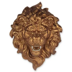 Desert Lion 49cm Bronze Resin Wall Sculpture