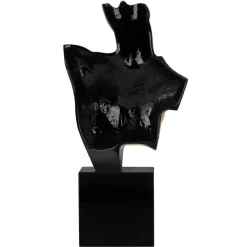 Divided Diva 50cm Black Resin Indoor Sculpture