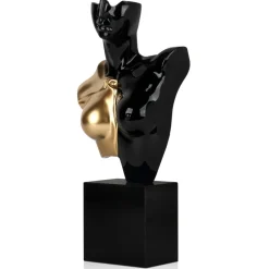 Divided Diva 50cm Black Resin Indoor Sculpture