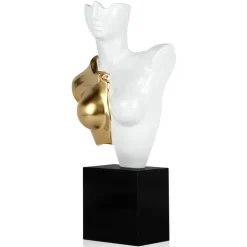Divided Diva 50cm White Resin Indoor Sculpture