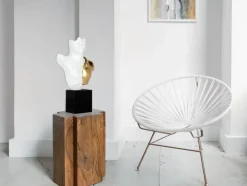 Divided Titan 52cm White Resin Indoor Sculpture