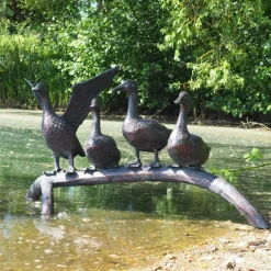 Duck Voyage Bronze Metal Garden Ornament