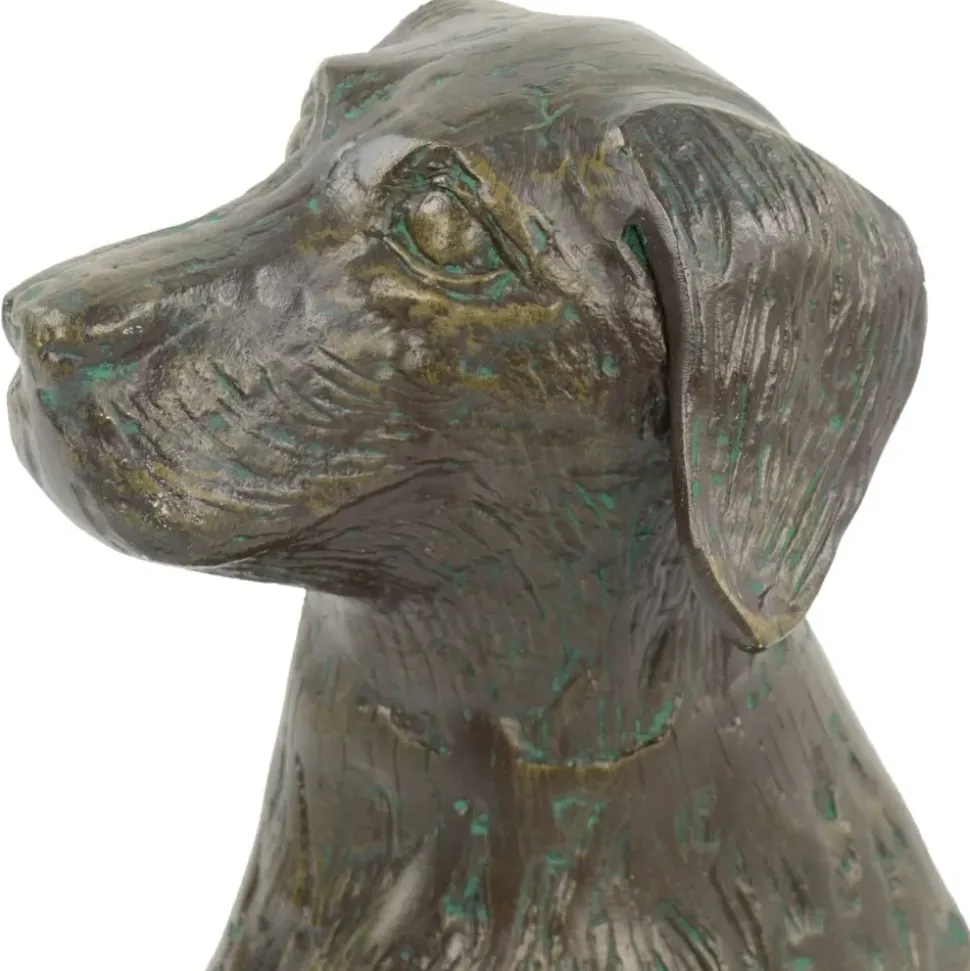 Duke the Dog Bronze Metal Garden Ornament