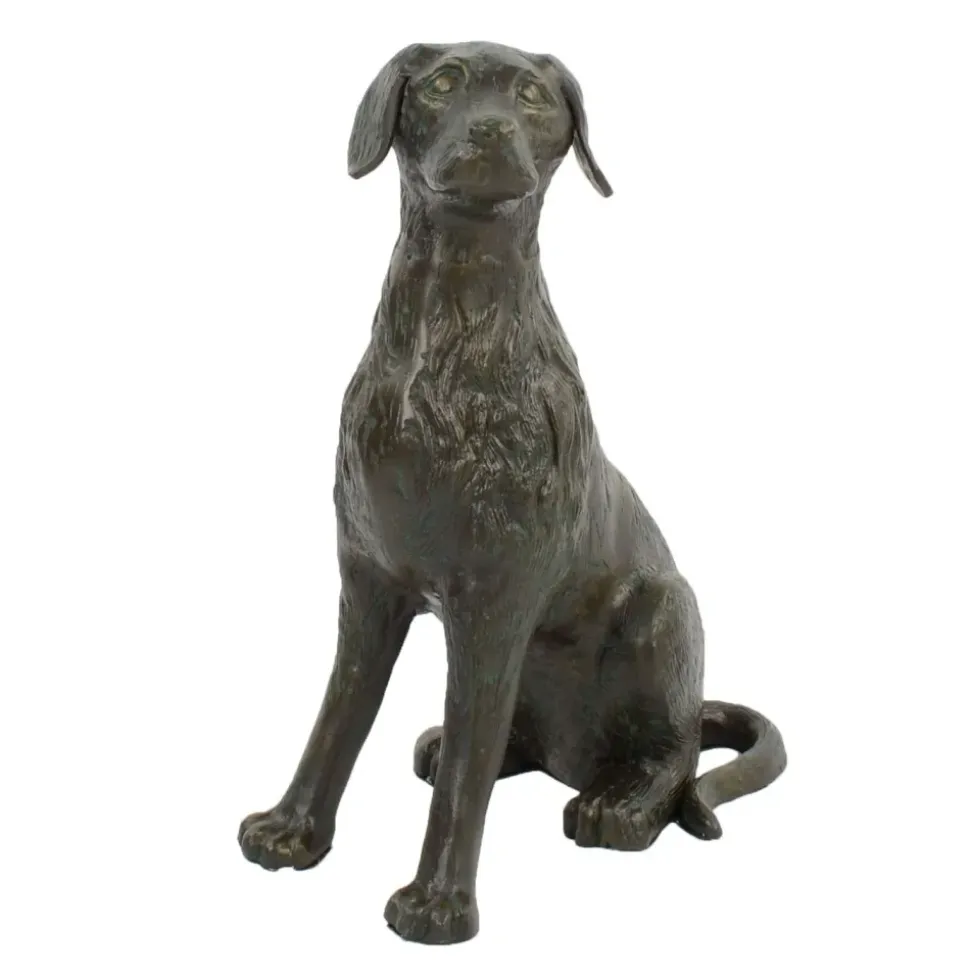 Duke the Dog Bronze Metal Garden Ornament