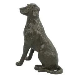 Duke the Dog Bronze Metal Garden Ornament