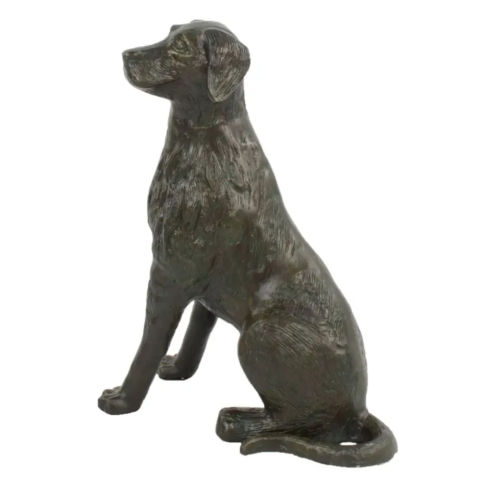 Duke the Dog Bronze Metal Garden Ornament