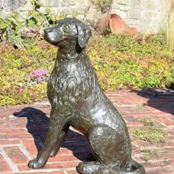 Duke the Dog Bronze Metal Garden Ornament