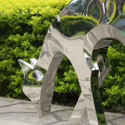 Dynamic Deer 91cm Metal Garden Sculpture