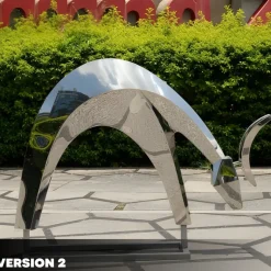 Dynamic Deer 75cm Metal Garden Sculpture