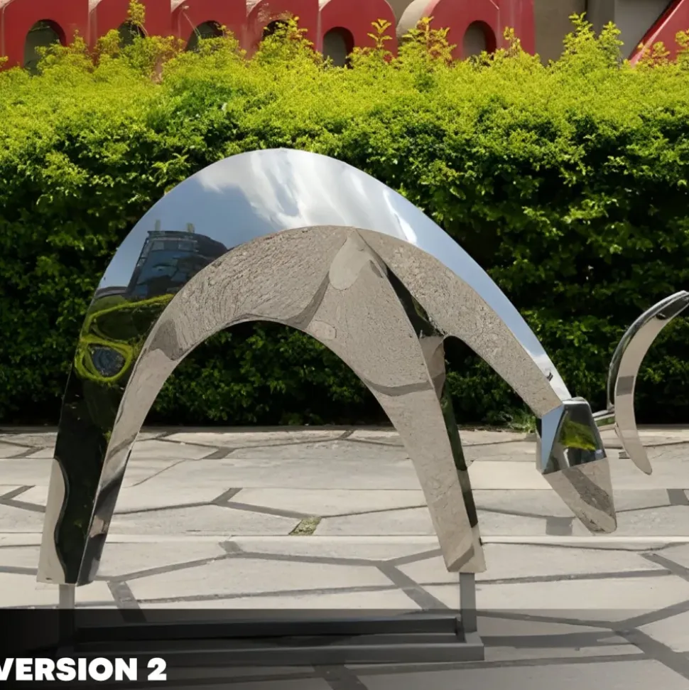 Dynamic Deer 75cm Metal Garden Sculpture