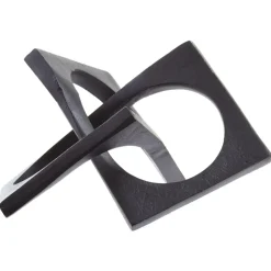 Dynamic Horizons 13cm Black Metal Indoor Sculpture