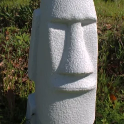 Easter Island Head 70cm Granite Resin Garden Ornament