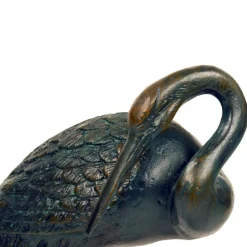 Elegant Cranes Bronze Metal Garden Ornaments