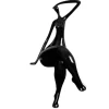 Elegant Grace 75cm Black Resin Indoor Sculpture