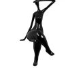 Elegant Grace 38cm Black Resin Indoor Sculpture