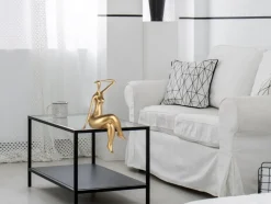 Elegant Grace 38cm Gold Resin Indoor Sculpture
