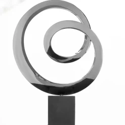 Ellipse 64cm Metal Stainless Steel Indoor Sculpture