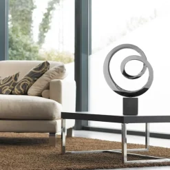 Ellipse 64cm Metal Stainless Steel Indoor Sculpture