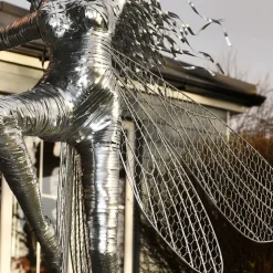 Elvina Fairy 90cm Metal Wire Garden Sculpture