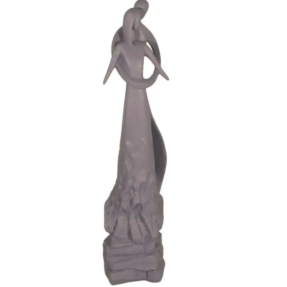 Embracing Lovers 81cm Modern Poly Resin Garden Statue
