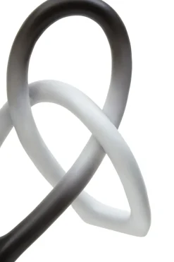 Eternal Curves 19cm Black & White Resin Indoor Sculpture