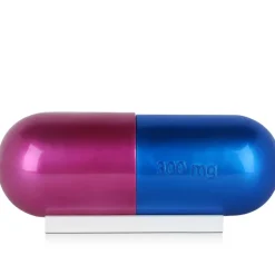Eternal Happiness Pill 13cm Fuchsia Resin Indoor Sculpture