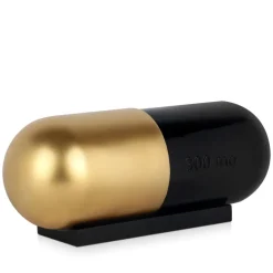 Eternal Health Pill 13cm Gold Resin Indoor Sculpture