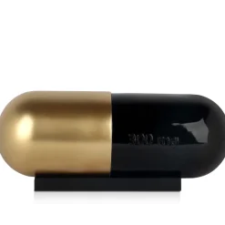 Eternal Health Pill 13cm Gold Resin Indoor Sculpture
