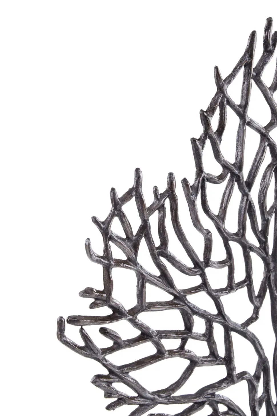 Euphoric Coral 53cm Black Metal Indoor Sculpture