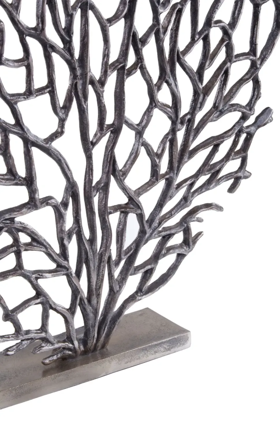 Euphoric Coral 53cm Black Metal Indoor Sculpture