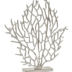 Euphoric Coral 43cm Silver Metal Indoor Sculpture