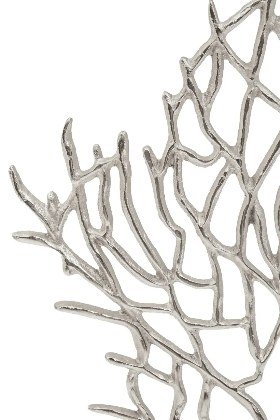 Euphoric Coral 43cm Silver Metal Indoor Sculpture