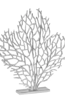 Euphoric Coral 53cm Silver Metal Indoor Sculpture