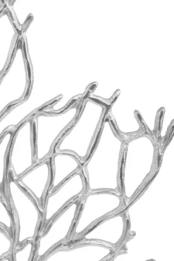 Euphoric Coral 53cm Silver Metal Indoor Sculpture