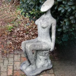 Fadila 100cm Modern Stone Garden Statue
