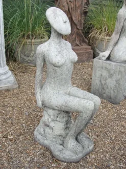 Fadila 100cm Modern Stone Garden Statue