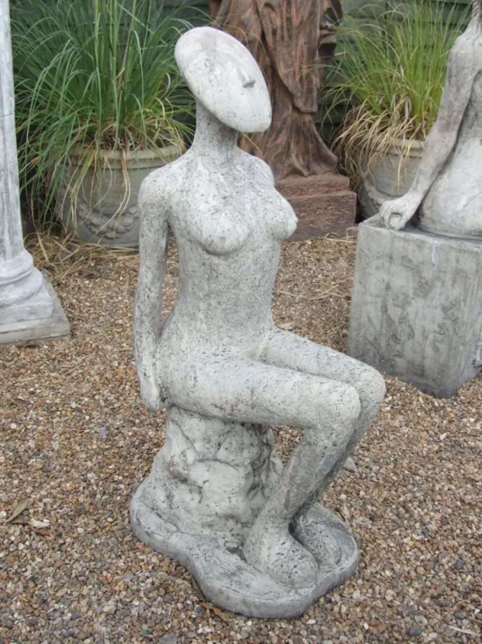 Fadila 100cm Modern Stone Garden Statue