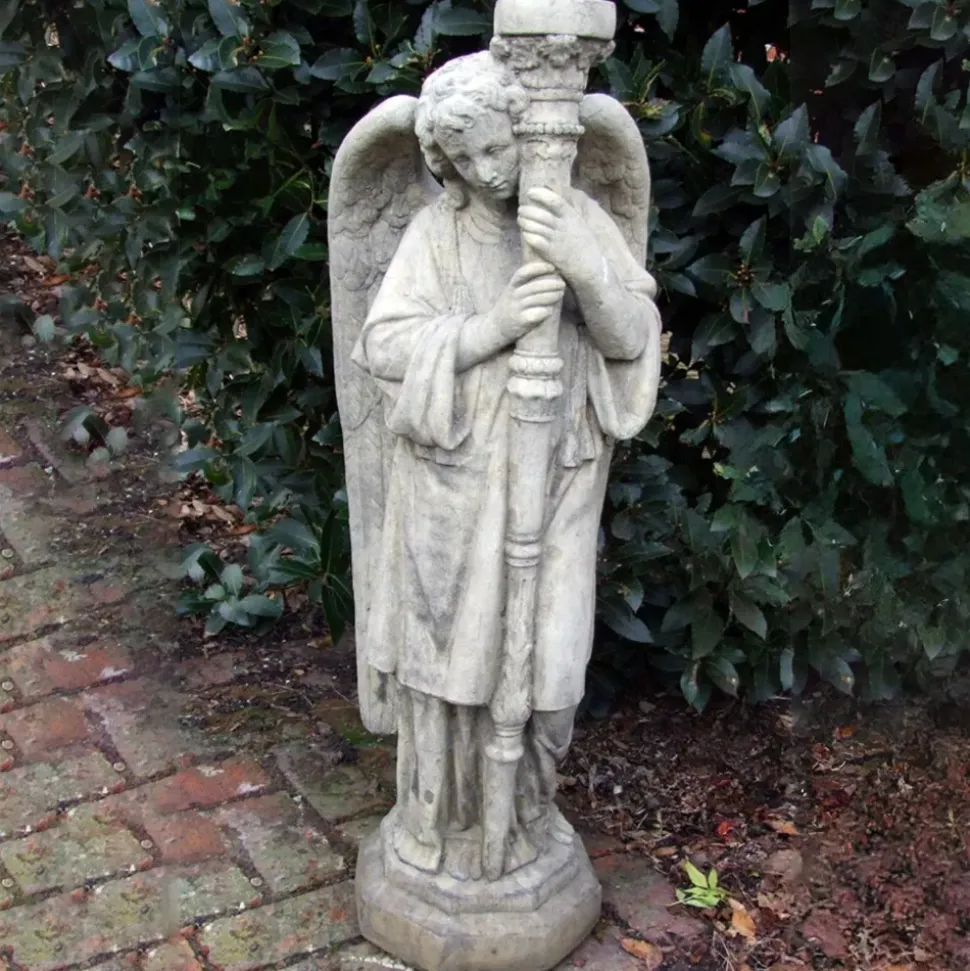 Fallen Angel Stone Garden Statue