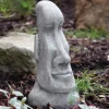Female Easter Island Head Stone Garden Ornament