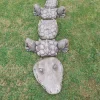Five Piece Crocodile Stone Garden Ornament